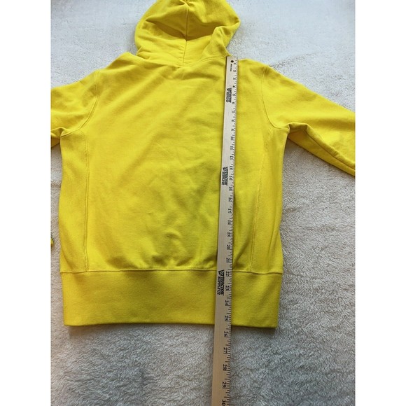Vintage 70s Champion Hoodie Red Label Reverse Weave Warm Up Medium **Stain** - Picture 15 of 16